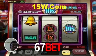 Interface moderna da plataforma 67Bet